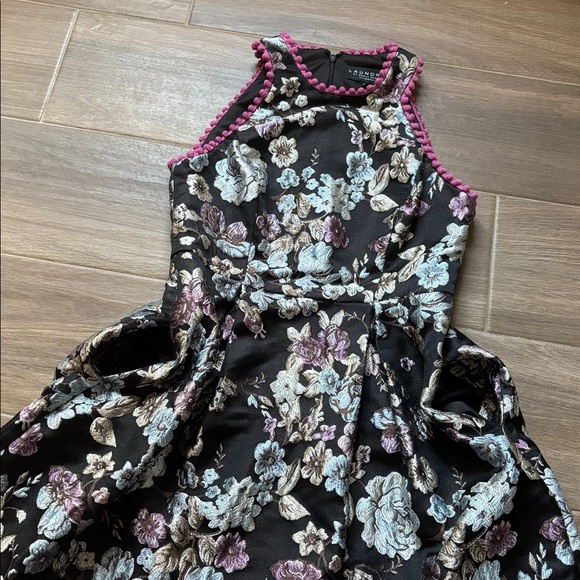 Black Floral Chinese Laundry Dress - Picture 8 of 11